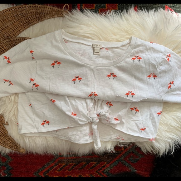 J. Crew Flamingo Tee - Picture 3 of 5